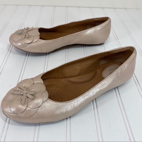 Clarks Aldea blush leather ballet flats - Picture 3 of 6